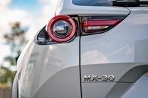 White 2021 Mazda MX-30 LED tail lights