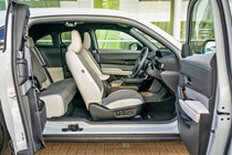 White 2021 Mazda MX-30 seats through Freestyle doors