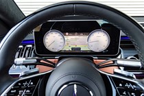 Mercedes-Benz S-Class steering wheel and dials