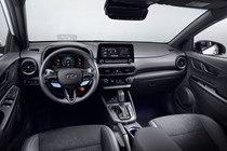 Hyundai Kona (2021) interior view