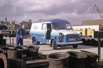 The first generation of Ford Transit that launched in 1965.