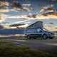 Image of a Mercedes Marco Polo parked up at sunset