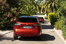 Nissan Qashqai (2025) review: rear driving, red paint