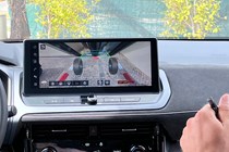 Nissan Qashqai (2024) infotainment display with invisible hood mode