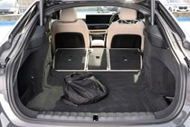 BMW i4 boot space with seats folded