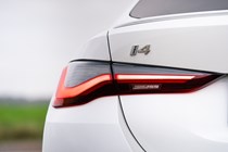 BMW i4 review (2022) rear badge