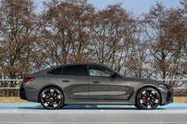 BMW i4 in grey side