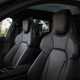 Porsche Taycan Cross Turismo review: front sports seats, black upholstery