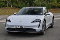 Porsche Taycan Cross Turismo review - front view close up