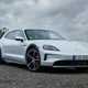 Porsche Taycan Cross Turismo review: front three quarter static, grey paint