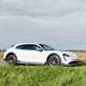 Porsche Taycan Cross Turismo review - front side view, off road