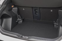 Toyota Yaris Cross boot, seats up, floor lowered