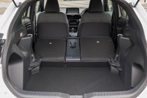 Toyota Yaris Cross seats folded, interior space