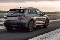 Audi Q4 E-Tron (2021) rear view, driving