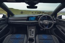 Volkswagen Golf R (2021) review, interior view