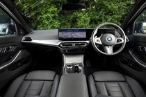 BMW 330e review (2023) - main interior view