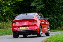 Skoda Enyaq Coupe Sportline in red