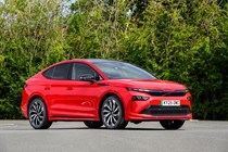 Skoda Enyaq Coupe Sportline in red