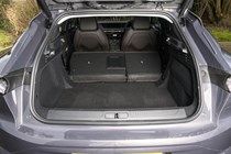 Image showing the DS 4's boot open with rear seats folded down