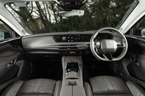 Image of the DS 4's dashboard, viewed from the back seat