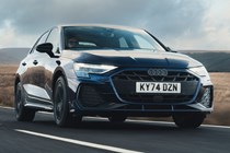 Audi A3 TFSI e Black Edition in blue