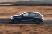 Audi A3 TFSI e Black Edition in blue