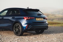 Audi A3 TFSI e rear in blue