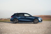 Audi A3 TFSI e Black Edition in blue