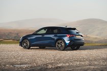 Audi A3 TFSI e Black Edition in blue