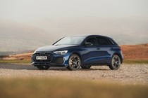 Audi A3 TFSI e Black Edition in blue