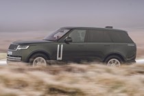 Range Rover profile driving