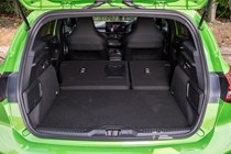 Ford Focus ST review, facelift, Mean Green, boot space with seats down