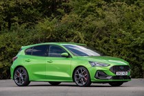 Ford Focus ST review, facelift, Mean Green, front view