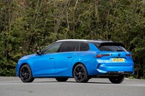 Vauxhall Astra Sports Tourer estate review - rear, blue
