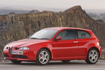 Alfa Romeo 147 GTA, red, static, front three-quarters | WCPGW