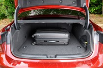 Audi A6 eHybrid boot space with suitcase