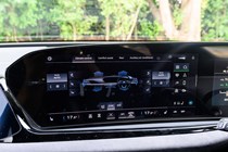 Audi A6 e-Hybrid touchscreen - climate control
