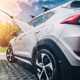 Image of a pressure washer cleaning a a Hyundai Tucson