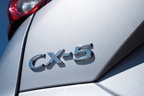Silver 2020 Mazda CX-5 badge