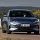 BYD Seal 6 DM-i saloon (2025) review: front three quarter cornering grey paint, low angle