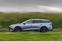 BYD Seal 6 DM-i Touring (2025) review: side view driving, grey paint