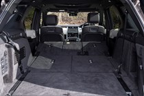 Land Rover Discovery boot with two front seats in place
