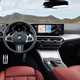 BMW 3 Series review - 2022 facelift interior, driver's view, steering wheel, BMW Curved Display infotainment system, left-hand drive