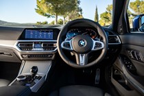 BMW 3 Series review - interior, cabin, steering wheel, infotainment, pre-facelift