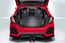 Honda 2017 Civic Hatchback boot/load space