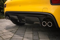 Abarth 595 (2022) review: rear bumper and exhaust