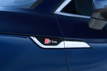 Audi A5 Sportback S Line wing badge