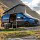 Mercedes-Benz V-Class Marco Polo campervan review - set-up for camping, side view