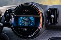 MINI Countryman (2023) review: infotainment system, black dashboard upholstery