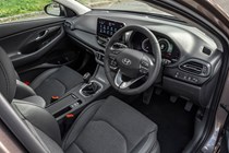 Hyundai i30 (2022) review - interior shot, front seats and dashboard